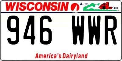 WI license plate 946WWR