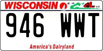 WI license plate 946WWT