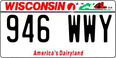 WI license plate 946WWY