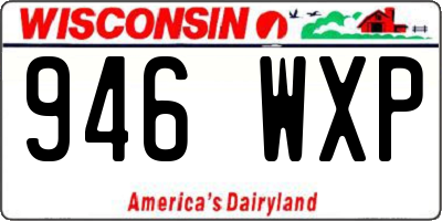 WI license plate 946WXP