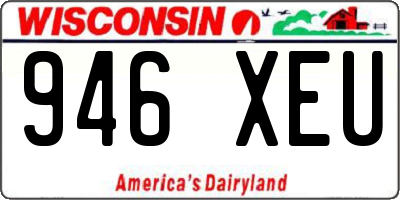 WI license plate 946XEU