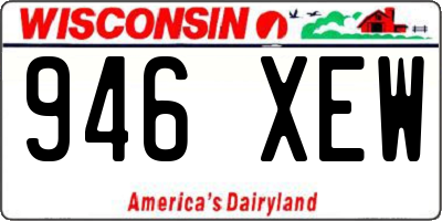 WI license plate 946XEW