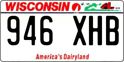 WI license plate 946XHB