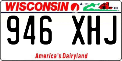 WI license plate 946XHJ