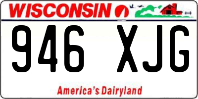 WI license plate 946XJG