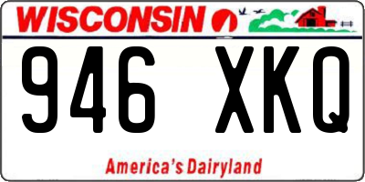 WI license plate 946XKQ