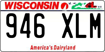 WI license plate 946XLM
