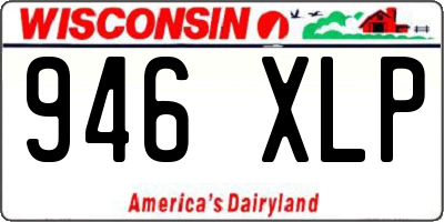 WI license plate 946XLP