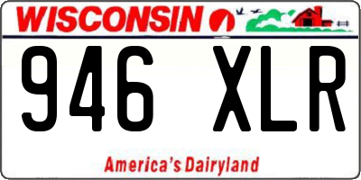 WI license plate 946XLR