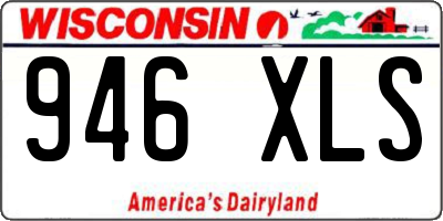 WI license plate 946XLS