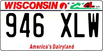 WI license plate 946XLW