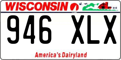 WI license plate 946XLX