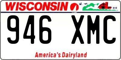 WI license plate 946XMC