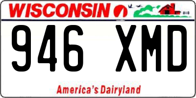 WI license plate 946XMD