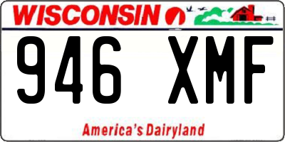 WI license plate 946XMF