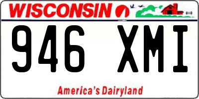 WI license plate 946XMI