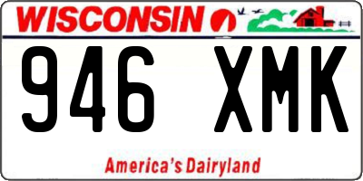 WI license plate 946XMK