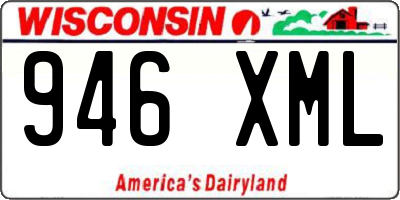 WI license plate 946XML