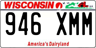 WI license plate 946XMM