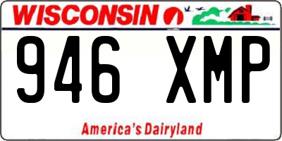 WI license plate 946XMP
