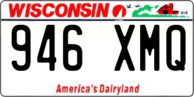 WI license plate 946XMQ