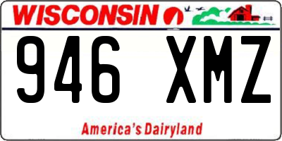 WI license plate 946XMZ