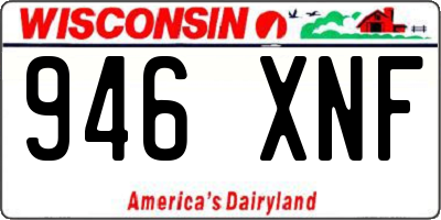 WI license plate 946XNF