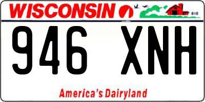 WI license plate 946XNH