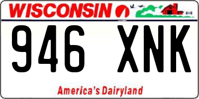 WI license plate 946XNK