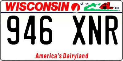 WI license plate 946XNR