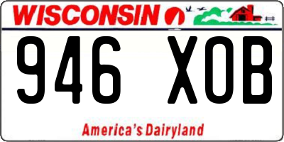 WI license plate 946XOB