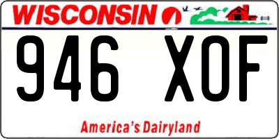 WI license plate 946XOF