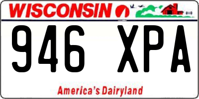 WI license plate 946XPA