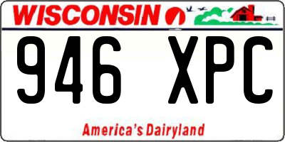 WI license plate 946XPC