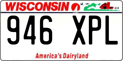 WI license plate 946XPL