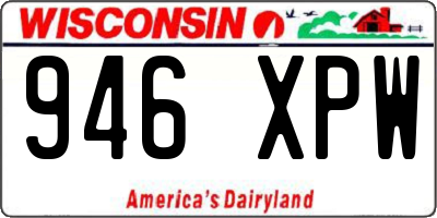 WI license plate 946XPW