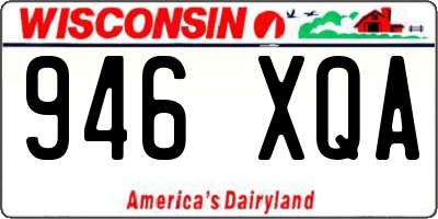 WI license plate 946XQA