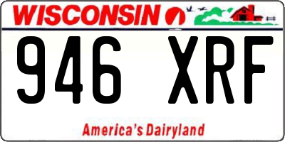 WI license plate 946XRF