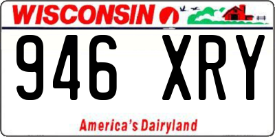 WI license plate 946XRY