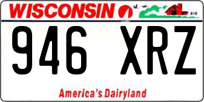 WI license plate 946XRZ