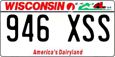 WI license plate 946XSS