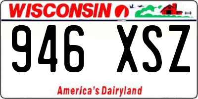 WI license plate 946XSZ