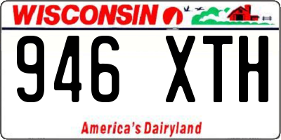 WI license plate 946XTH