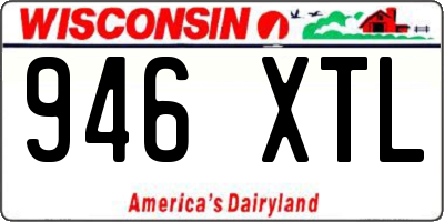 WI license plate 946XTL