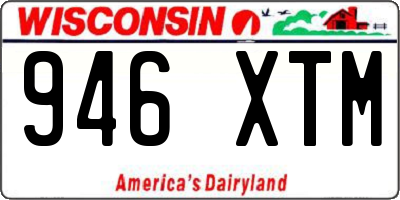 WI license plate 946XTM