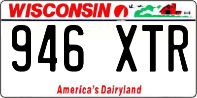 WI license plate 946XTR