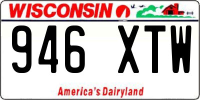 WI license plate 946XTW