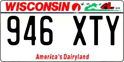 WI license plate 946XTY