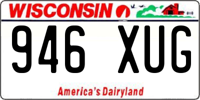 WI license plate 946XUG