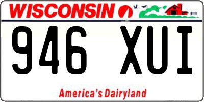 WI license plate 946XUI